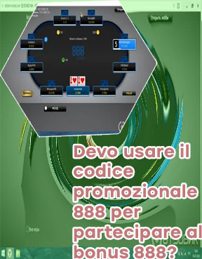 Codice promozionale 888 poker
