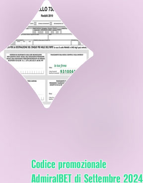 Codice promozionale admiralyes